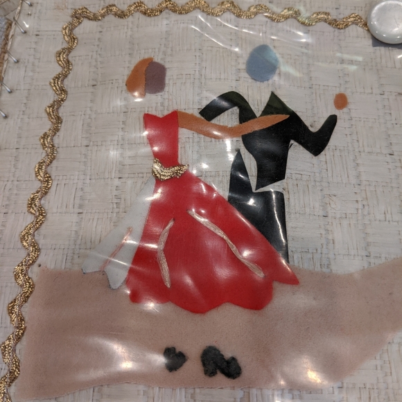 Vintage 50s/60s handbag purse dancers music - Picture 3 of 9